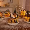 Kerststraat met verlichting - Afbeelding 2