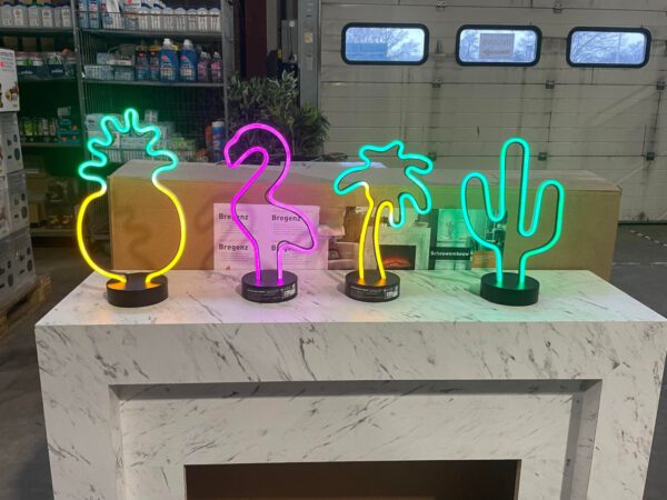 Neon LED-verlichting, decoratielampen, op batterijen
