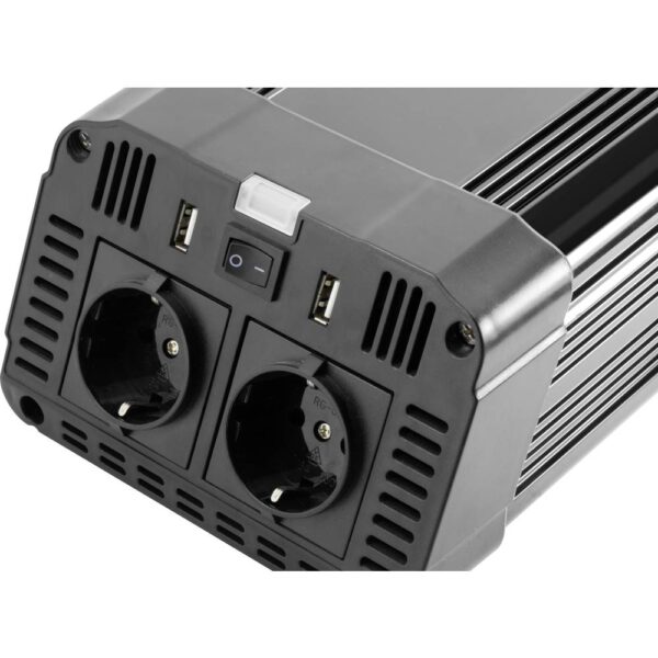 Technaxx Omvormer TE16 1200 W 12 V/DC - 230 V/AC - Afbeelding 2