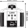 Bosch GRL 300 HV rotatie laser + afstandsbediening (RC 1) + houder (WM 4) + laser ontvanger (LR 1) set in koffer - Afbeelding 4