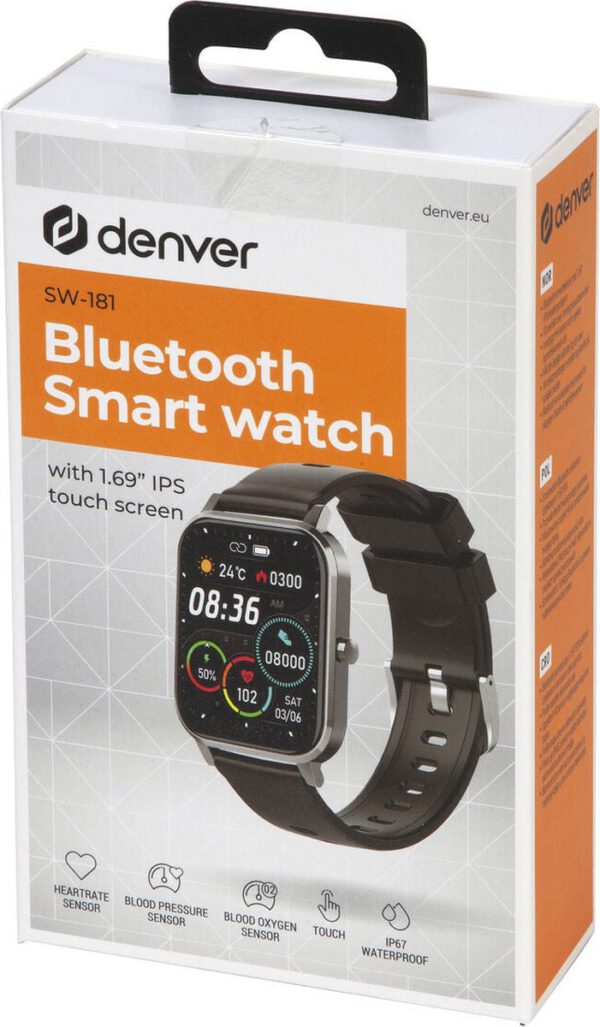 Denver Smartwatch - Extra Grote 1.7'' Display - Afbeelding 3