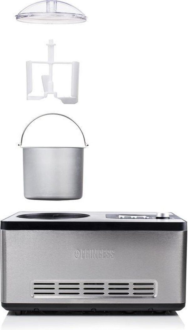 Princess 282604 DeLuxe - IJsmachine met compressor - Zelf vriezend - 2 liter - Afbeelding 2