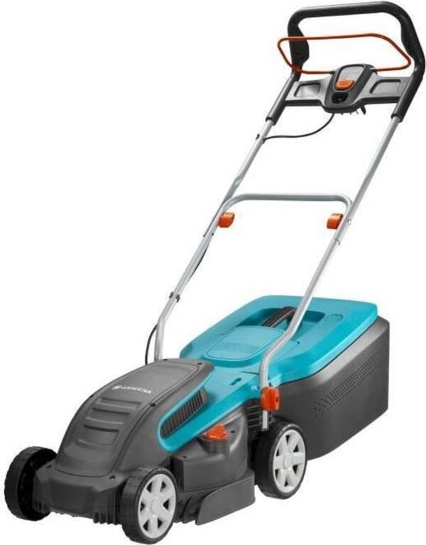 GARDENA Powermax 34E Grasmaaier (gemotoriseerd) - Maaibreedte 34 cm - Gazons tot 400m²