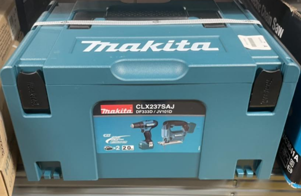 Makita combiset -Klopboor-/Schroefmachine + Accu Decoupeerzaag - + Koffer- 2 accu's - Afbeelding 16