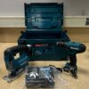 Makita combiset -Klopboor-/Schroefmachine + Accu Decoupeerzaag - + Koffer- 2 accu's