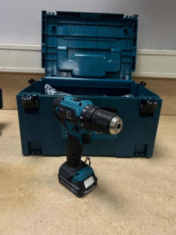 Makita combiset -Klopboor-/Schroefmachine + Accu Decoupeerzaag - + Koffer- 2 accu's - Afbeelding 12