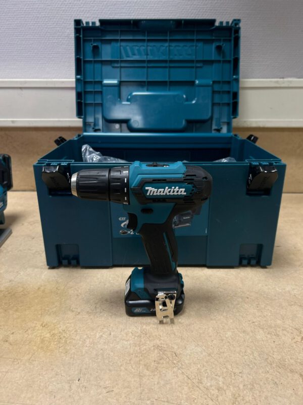 Makita combiset -Klopboor-/Schroefmachine + Accu Decoupeerzaag - + Koffer- 2 accu's - Afbeelding 13