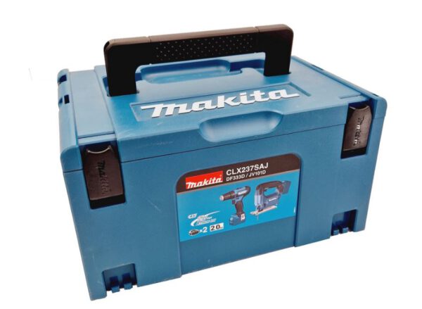 Makita combiset -Klopboor-/Schroefmachine + Accu Decoupeerzaag - + Koffer- 2 accu's - Afbeelding 3