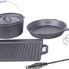 EL Fuego Dutch Oven set gietijzer - 7-delig - Afbeelding 4
