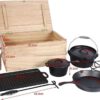 EL Fuego Dutch Oven set gietijzer - 7-delig - Afbeelding 5