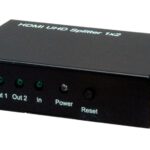 Roline 14.01.3585 HDMI splitter 3840 x 2160 p Black