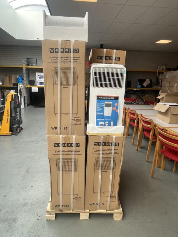 Mobiele airconditioner WP0115 WEBBER - Klasse A - Luchtvolume 240m3/h - 1,5 kW - Afbeelding 3