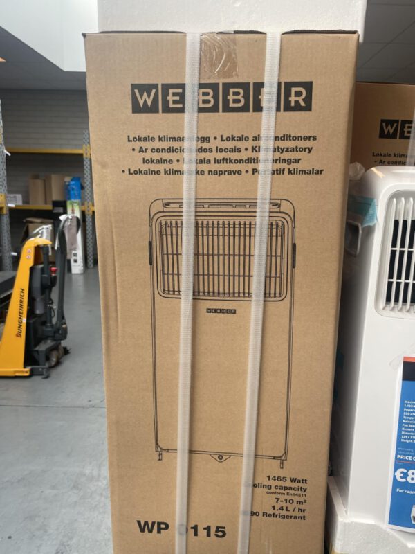 Mobiele airconditioner WP0115 WEBBER - Klasse A - Luchtvolume 240m3/h - 1,5 kW - Afbeelding 5