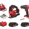 Skil 20V accuboormachine & decoupeerzaag incl. 2 accu's + lader combinatieset
