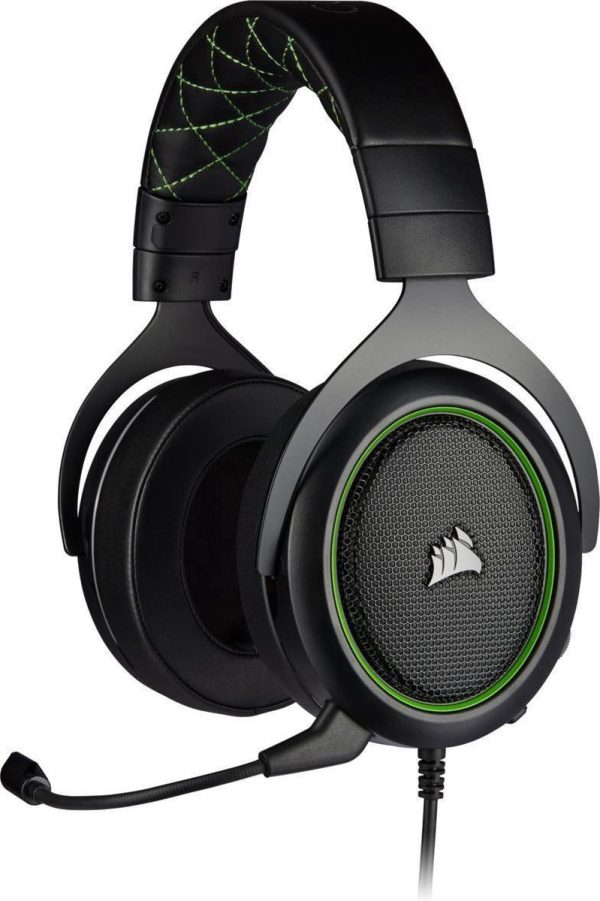 Corsair HS50 Pro Stereo Gaming Headset - Zwart/Groen - PS5 & PC & Switch