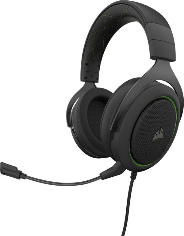 Corsair HS50 Pro Stereo Gaming Headset - Zwart/Groen - PS5 & PC & Switch - Afbeelding 5