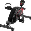 Mini-hometrainer - Voor onder het bureau - Zwart/Rood