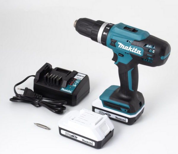 Makita accu klopboormachine HP488D006 + Makita bitset E-11829 60 stuks. - Afbeelding 4