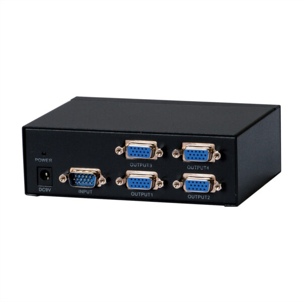 VGA-videosplitter, 4-weg, 500 MHz, maximale resolutie: 2048 x 1536 nominaal - Afbeelding 4