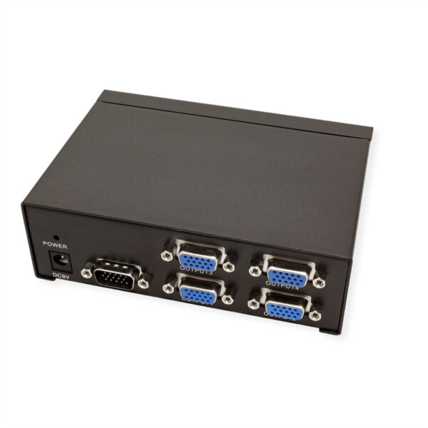 VGA-videosplitter, 4-weg, 500 MHz, maximale resolutie: 2048 x 1536 nominaal - Afbeelding 3