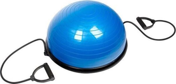 Halve bal met trekkoorden - Blauw