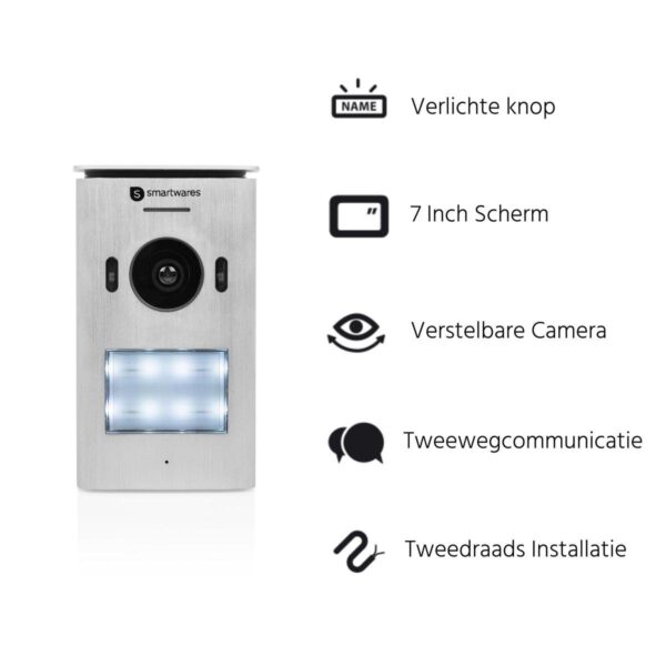 Smartwares DIC-22212 Deurbel- Intercom en Camera - Afbeelding 4