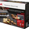 Tefal RE610D 3in1 8-Persoons Raclette Zwart/RVS/Hout