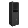 STIER computerkast met lade en deuren 1750x650x350mm zwart