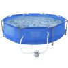 Avenli® Frame Pool Set 300 x 76 cm, Opzetzwembad rond, met pomp, blauw - Afbeelding 2