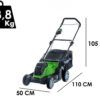 Snoerloze Elektrische Grasmaaier Greenworks G48LM41 48V - Snijbreedte 41 cm - Batterij 4Ah - Batterij 4Ah - Inclusief Batterij en oplader