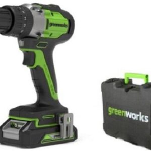 GREENWORKS 24 Volt accu schroef-klopboormachine GD24DD60K2