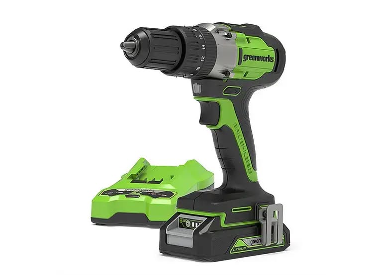 GREENWORKS 24 Volt accu schroef-klopboormachine GD24DD60K2 - Afbeelding 5