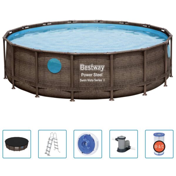 Bestway Zwembadset Power Steel 549x122 cm - Afbeelding 2