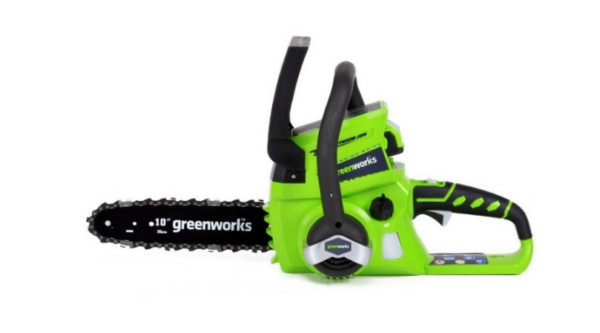 GREENWORKS 24 Volt Accu Kettingzaag - oplader G24CS25 - met Accu en Oplader - Afbeelding 5
