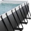 EXIT Black Leather zwembad 400x200x122cm met filterpomp - zwart - Afbeelding 5