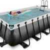 EXIT Black Leather zwembad 400x200x122cm met filterpomp - zwart - Afbeelding 3