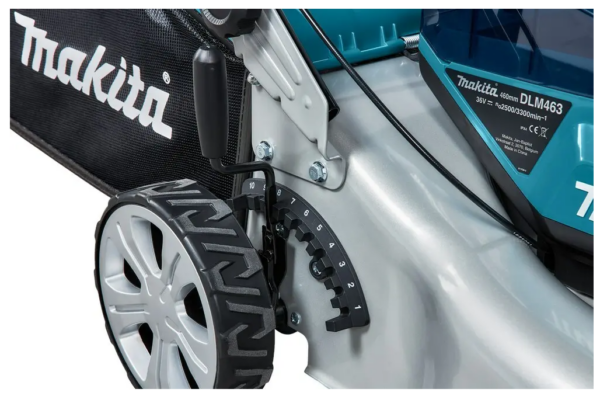 Makita DLM463PT2 accu grasmaaier 2x18 V Li-Ion 46cm + 2 accu's en 1 lader - Afbeelding 3