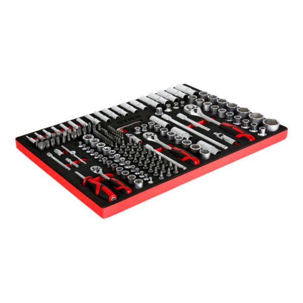 STIER Dopsleutelset 1/4'' 3/8'' 1/2'' 179-delig in schuiminlay - Afbeelding 2