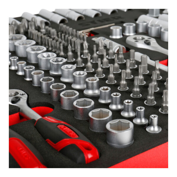 STIER Dopsleutelset 1/4'' 3/8'' 1/2'' 179-delig in schuiminlay - Afbeelding 5