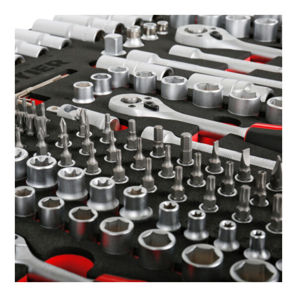STIER Dopsleutelset 1/4'' 3/8'' 1/2'' 179-delig in schuiminlay - Afbeelding 6