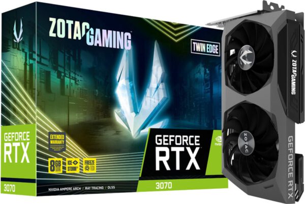 Zotac Videokaart - GAMING GeForce RTX 3070 - Twin Edge 8 GB GDDR6 LHR ZT-A30700E-10PLHR