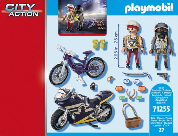 PLAYMOBIL City Action Starter Pack speciale eenheid en juwelendief 71255 - Afbeelding 4