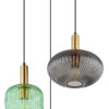 Globo Hanglamp Normy messing rond - Afbeelding 3
