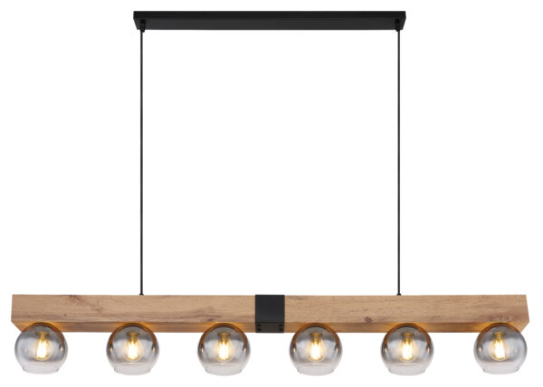 Globo Hanglamp Moitas 6-lichts recht - Afbeelding 2