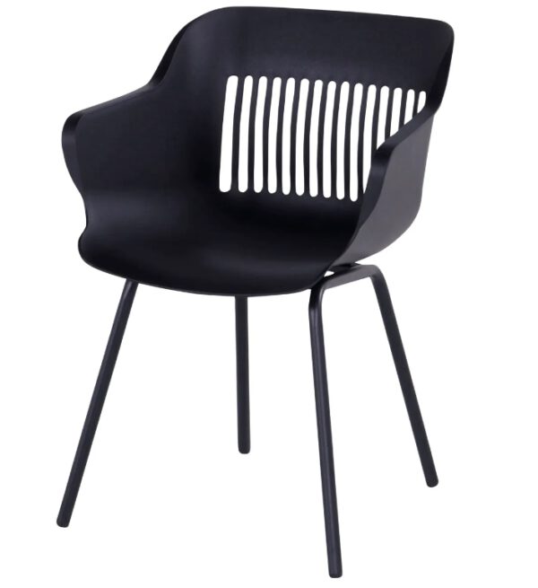 Hartman Outdoor 2-delige Tuinstoelenset Jill Rondo Zwart