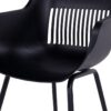 Hartman Outdoor 2-delige Tuinstoelenset Jill Rondo Zwart - Afbeelding 5