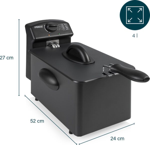 Princess Frituurpan 182729 – Friteuse - 4 liter – Koude zone - Afbeelding 2