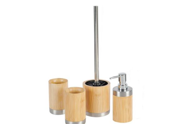 Bambus Bad-Accessoires 4tlg.