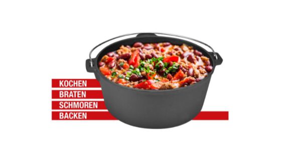 BBQ BOSS Gietijzeren Braadpan - Dutch Oven - Afbeelding 3