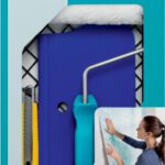 Bison Wand&Klaar® 5-delige Behangset inclusief lijmrooster, behanglijmroller, behangspatel, afbreekmes, instructiehulp, geschikt voor alle soorten behang